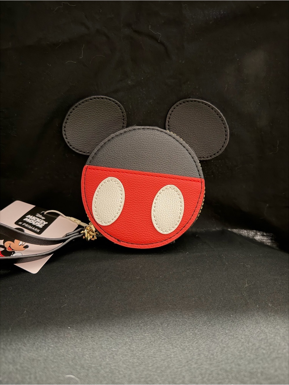 Disney Mickey Ear Coin Purse in Black, Red & White